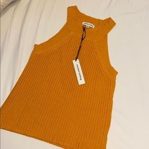 Orange Halter Neck Cute Top🍊